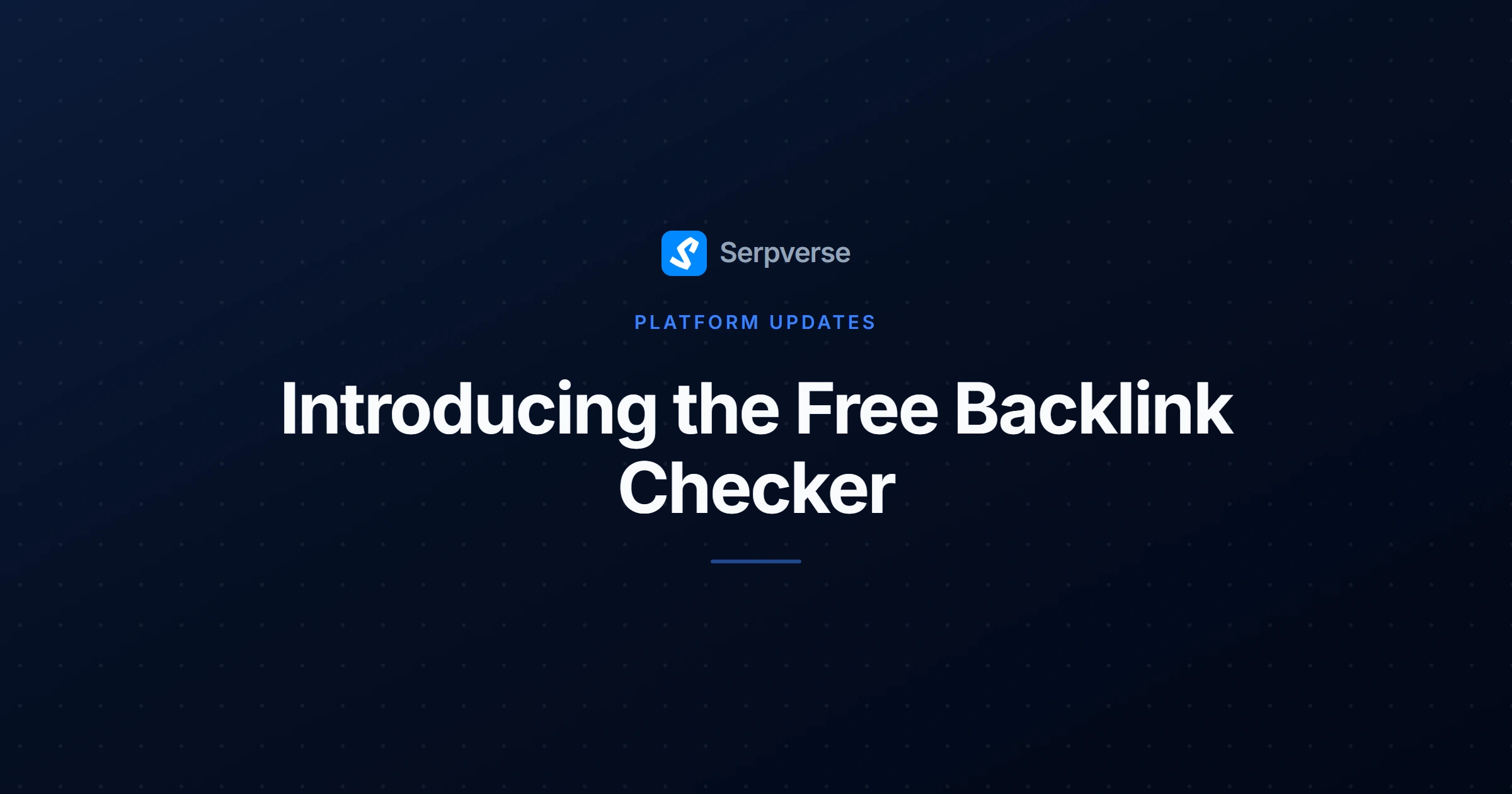 Cover image for Introducing the Free Backlink Checker: Verify Any Link