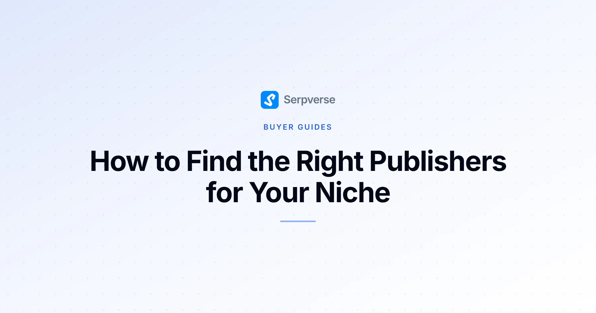 Cover image for How to Find the Right Publishers for Your Niche
