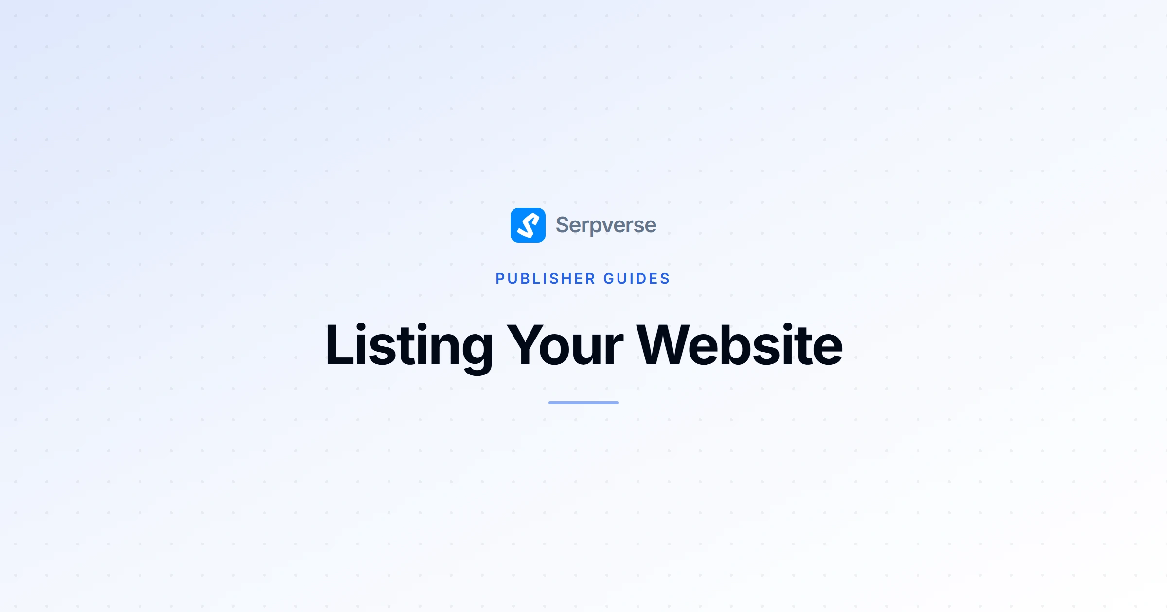 Cover image for Listing Your Website: Setup Guide and Best Practices