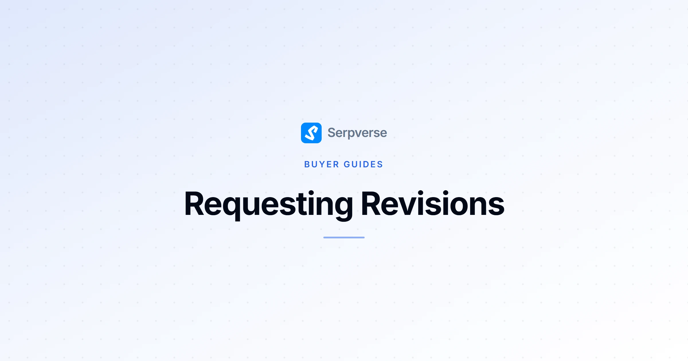 Cover image for Requesting Revisions: A Buyer's Step-by-Step Guide