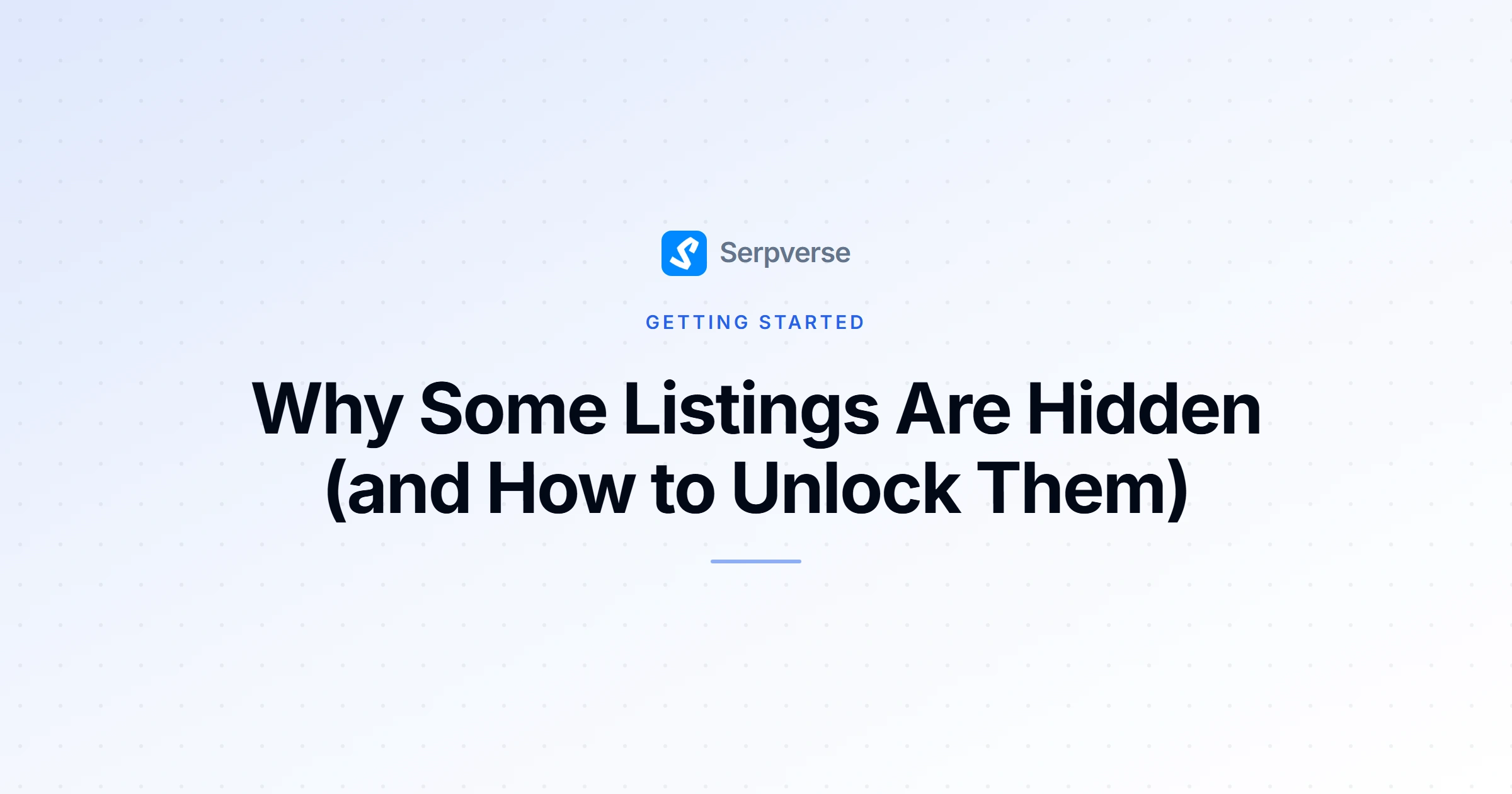 Cover image for Why Some Listings Are Hidden (and How to Unlock Them)