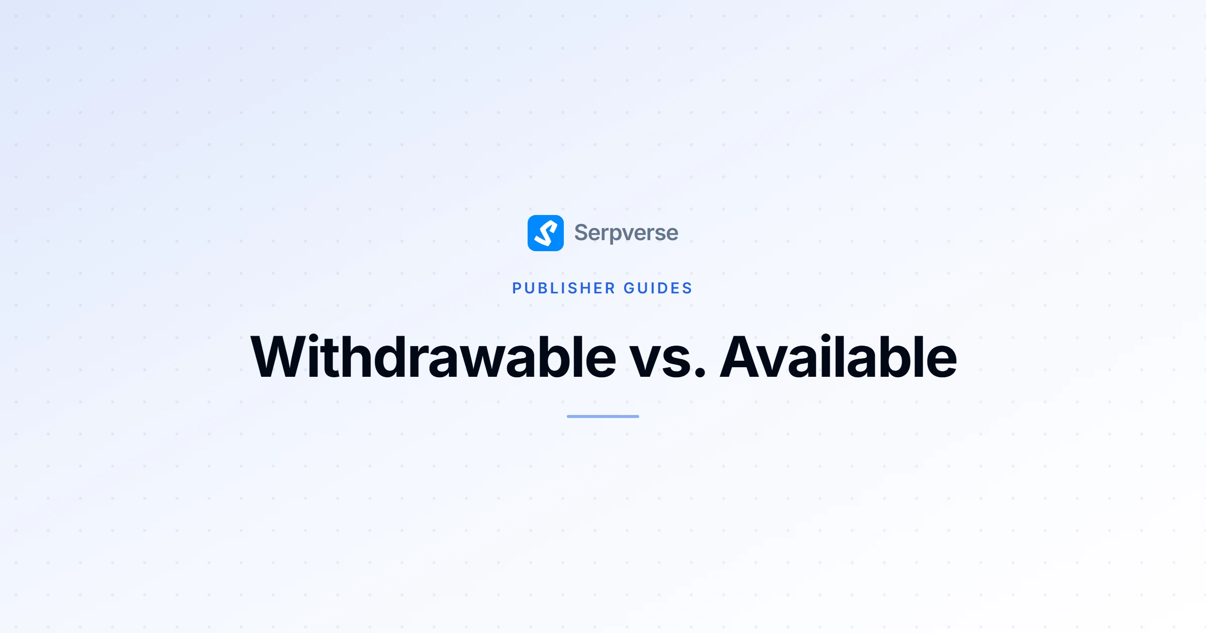 Cover image for Withdrawable vs. Available: What You Can Withdraw